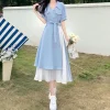 V-Neck Long Summer Dress